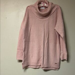 Calvin Klein Blush Pink Cowl Neck Sweater
